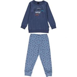 Piżama w kolorze niebieskim. Bielizna dla chłopców marki Schiesser Kids. W wyprzedaży za 49.95 zł.