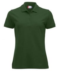 Clique Polo Manhattan Women w kolorze bottle green – paski dżakardowe, wymienna. Zielone paski damskie CLIQUE, bez wzorów, z bawełny, klasyczne. Za 122.04 zł.