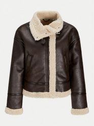 JJXX Kurtka z imitacji skóry Yolanda 12259326 Brązowy Regular Fit. Brązowe kurtki damskie JJXX, xs, bez wzorów, ze skóry, bez kaptura. Za 309.99 zł.