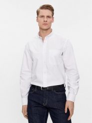 Tommy Hilfiger Koszula Oxford Monotype MW0MW33797 Biały Slim Fit. Białe koszule męskie Tommy Hilfiger, m, bez wzorów, z bawełny, bez kołnierzyka, bez ramiączek. Za 649.99 zł.
