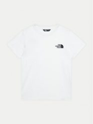 The North Face T-Shirt Simple Dome NF0A8DRP Biały Regular Fit. Białe t-shirty dla chłopców The North Face, bez wzorów, z syntetyku, bez ramiączek. Za 69.99 zł.