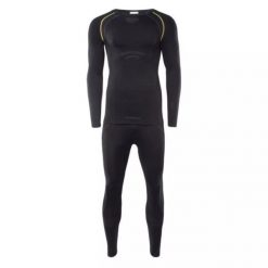 Bielizna termoaktywna Brugi 4RCG Black - męska, komplet, Rozmiar XXL/3XL. Czarna bielizna termoaktywna męska Brugi, m, z dzianiny. Za 119.00 zł.