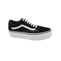 Buty Dorosły Vans Old Skool Low czarny. Czarne obuwie sportowe damskie Vans, bez wzorów, trekkingowe, Vans Old Skool. Za 427.69 zł.