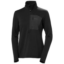 Bluza damska 1/2 zip Helly Hansen Versalite Fleece. Czarne bluzy damskie Helly Hansen, l, bez wzorów, z elastanu, bez kaptura. Za 340.30 zł.