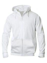 Clique Basic Hoody Full Zip – bluza z kapturem na zamek – white. Białe bluzy męskie CLIQUE, xl, bez wzorów, z bawełny, z kapturem. Za 182.80 zł.