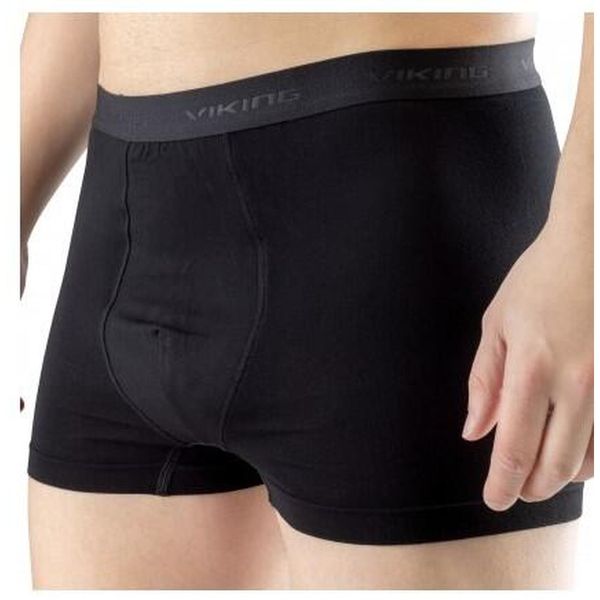 Bokserki męskie Viking Bamboo Lockness, z włóknem bambusowym. Czarne bokserki męskie Viking, m, bez wzorów, z włókna. Za 59.90 zł.