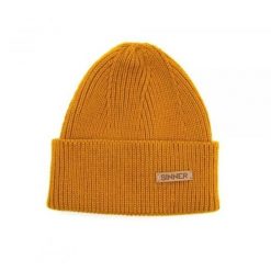 Czapka SINNER Maka Beanie, pomarańczowa. Brązowe czapki i kapelusze męskie SINNER, bez wzorów, eleganckie. Za 230.00 zł.