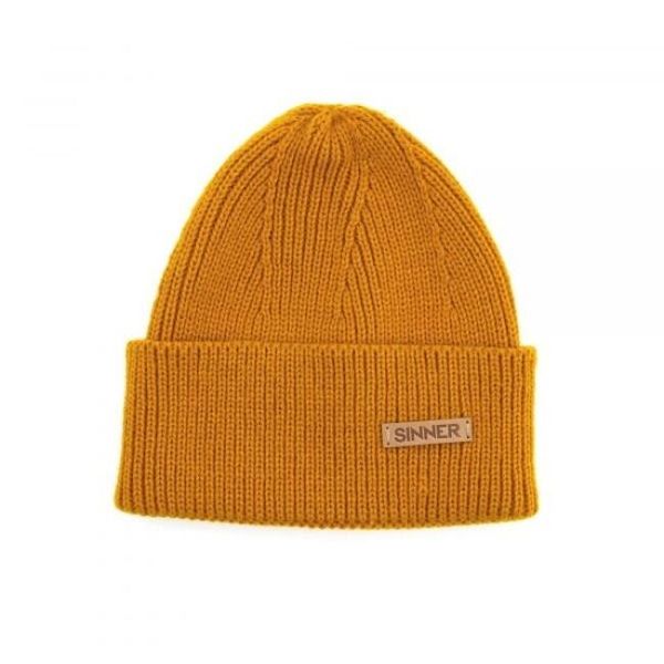 Czapka SINNER Maka Beanie, pomarańczowa. Brązowe czapki i kapelusze męskie SINNER, bez wzorów, eleganckie. Za 230.00 zł.