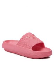 Guess Klapki E4GZ27 WG5X0 Różowy. Czerwone klapki damskie Guess, z aplikacjami, z tworzywa sztucznego, bez obcasa. Za 129.99 zł.