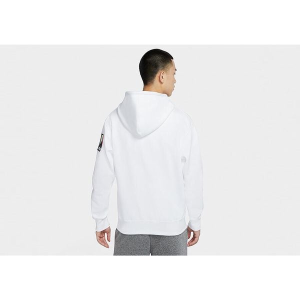 Bluza męska nike air jordan winter utility mountainside fleece pullover hoodie. Białe bluzy męskie Nike, m, bez wzorów, bez kaptura. Za 329.00 zł.