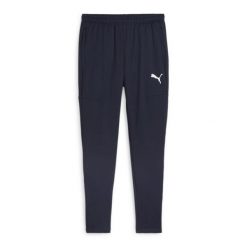 Spodnie męskie Puma Team Goal Slim Training. Czarne spodnie sportowe męskie Puma, m, bez wzorów, z elastanu, na fitness i siłownię. Za 180.18 zł.