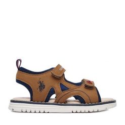 Sandały U.S. Polo Assn. Brązowe sandały chłopięce U.S. Polo Assn., bez zapięcia. Za 169.99 zł.