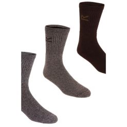 Skarpety do chodzenia męskie Sock in a Box 3-pak. Brązowe skarpety męskie Regatta, bez wzorów, z dzianiny. W wyprzedaży za 49.99 zł.