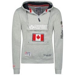 Bluza Canadian Peak GALAPAGOS BGREY CP MEN 054 POP (RBMWW3826H/CP-GRIS MÉLANGÉ). Szare bluzy męskie Canadian Peak, m, bez wzorów, bez kaptura. Za 129.00 zł.