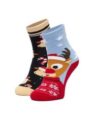 Jenny Fairy Skarpety długie 4WB-005-AW23 (2-pack) Kolorowy. Skarpety damskie Jenny Fairy, bez wzorów, z materiału. Za 39.99 zł.