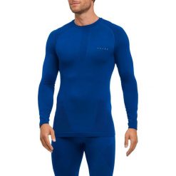 Koszulka z długim rękawem Falke Warm. Niebieskie koszulki sportowe męskie Falke, m, bez wzorów, bez kołnierzyka, bez ramiączek. Za 347.50 zł.