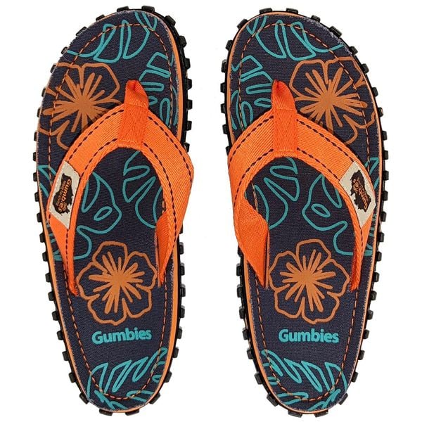 Japonki GUMBIES ISLANDER FLIP-FLOPS UNISEX. Brązowe klapki damskie Gumbies, bez wzorów, bez obcasa. Za 94.99 zł.