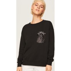 Bluza z nadrukiem - Czarny. Bluzy damskie marki Reserved. Za 59.99 zł.