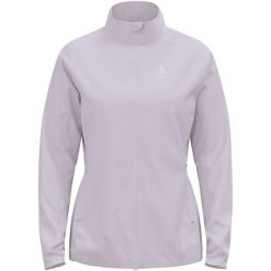 Kurtka techniczna damska ODLO Brensholmen Jacket. Fioletowe kurtki damskie Odlo, bez wzorów, bez kaptura, trekkingowe. Za 651.89 zł.