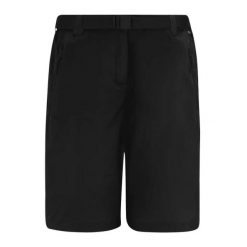 Damskie szorty bermudzkie Regatta Xert Stretch. Czarne szorty sportowe damskie Regatta, bez wzorów, sportowe, trekkingowe. Za 245.00 zł.