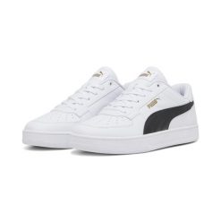 Sneakersy unisex Caven 2.0 PUMA White Black Gold. Białe buty sportowe męskie Puma, bez wzorów, z gumy, trekkingowe. W wyprzedaży za 232.50 zł.