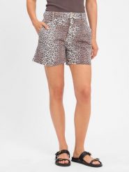 Rich & Royal Szorty w panterkę Kobiety brązowy|beżowy|czarny, 30. Brązowe szorty damskie Rich & Royal, na lato, bez wzorów, z bawełny. Za 679.95 zł.