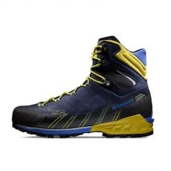 Buty trekkingowe męskie Mammut Kento Advanced High Gtx. Niebieskie trekkingi męskie Mammut, za kostkę, trekkingowe. W wyprzedaży za 989.20 zł.