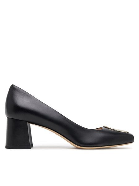 Aigner Półbuty Grazia 25D 1251140 Czarny. Czarne półbuty damskie Aigner, bez wzorów, ze skóry, bez obcasa, na obcasie, bez zapięcia. Za 829.99 zł.