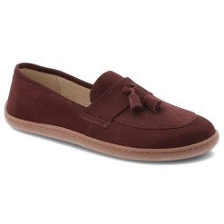 Bordowe Mokasyny Z Frędzlami Armodo Damskie Obuwie Barefoot. Czerwone mokasyny damskie Armodo, eleganckie. Za 314.99 zł.