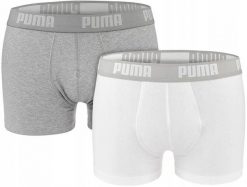 Bokserki majtki męskie bawełniane 2 pary PUMA Boxer Trunks. Białe bokserki męskie Puma, m, bez wzorów, z bawełny. Za 47.00 zł.