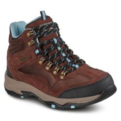 Trapery Skechers. Brązowe kozaki damskie Skechers. Za 429.99 zł.