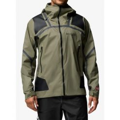 Kurtka z membraną męska Columbia Whistler Peak Shell. Zielone kurtki męskie Columbia, m, bez wzorów, trekkingowe. Za 1,176.99 zł.