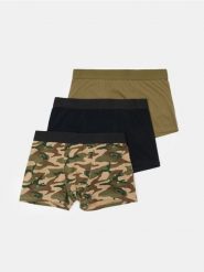 Bokserki Classic 3 pack - czarny. Czarne bokserki męskie Sinsay, l, bez wzorów. Za 35.99 zł.