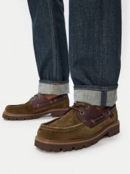 Clarks Loafersy Cleyhill Boat 26186180 Khaki. Brązowe mokasyny męskie Clarks, ze skóry. Za 315.99 zł.