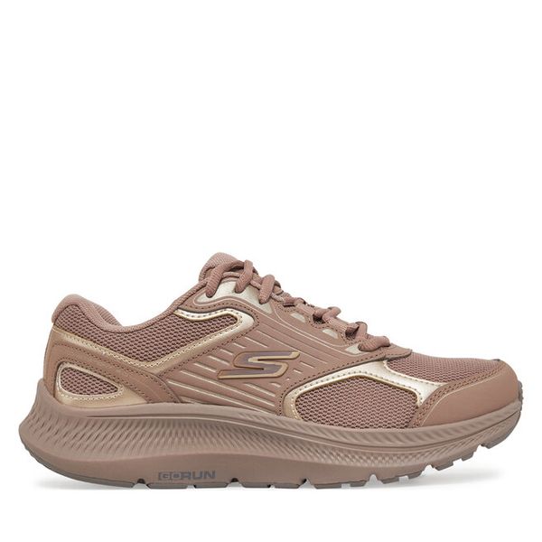 Buty do biegania Skechers. Brązowe obuwie sportowe damskie Skechers, bez wzorów, do biegania. Za 239.99 zł.
