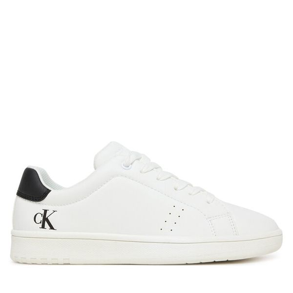 Sneakersy Calvin Klein. Białe trampki i tenisówki chłopięce Calvin Klein, bez wzorów, bez zapięcia. Za 239.99 zł.