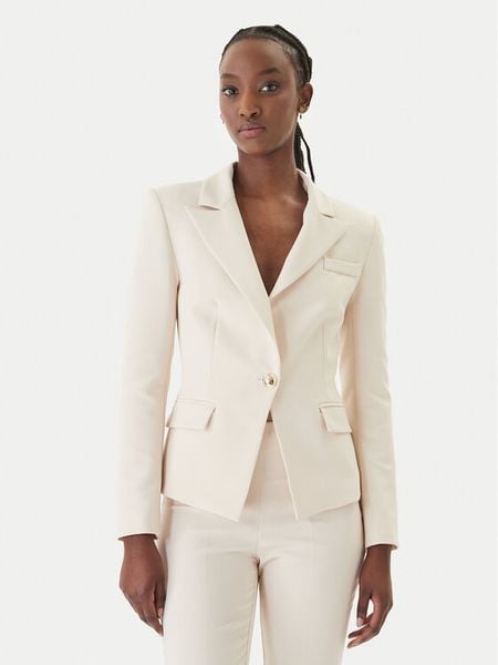 Rinascimento Marynarka CFC0128649003 Beżowy Slim Fit. Brązowe żakiety damskie Rinascimento, m, bez wzorów, z syntetyku. Za 629.99 zł.