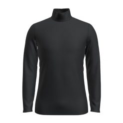 Bluza termoaktywna męska icebreaker 260 Tech Turtleneck. Czarne bluzy sportowe męskie Icebreaker, l, bez wzorów, z wełny, bez kaptura, trekkingowe. Za 419.99 zł.