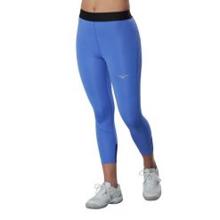 Damskie legginsy 3/4 Mizuno Core Impulse. Niebieskie legginsy damskie Mizuno, l, bez wzorów, z materiału. Za 229.90 zł.