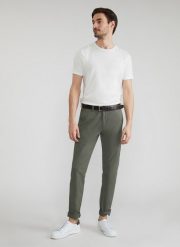 PAKO LORENTE – Spodnie męskie P22SB-WX-011-Z-0. Zielone eleganckie spodnie męskie Pako Lorente, l, bez wzorów, z bawełny, długie. Za 89.99 zł.