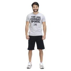 Koszulka lekki z bawełna z sznurek regulacyjny na siłownia. Czarne buty sportowe męskie LEONE 1947 APPAREL, z bawełny, bez zapięcia, na fitness i siłownię. W wyprzedaży za 149.03 zł.