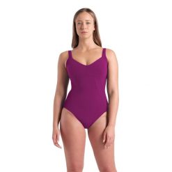 Strój kąpielowy damski Arena W Vertigo One Piece R. Fioletowe kostiumy jednoczęściowe damskie Arena, xl, bez wzorów, sportowe, na fitness i siłownię. Za 229.49 zł.