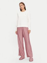 Tommy Hilfiger Piżama UW0UW04853 Czerwony Regular Fit. Czerwone piżamy damskie Tommy Hilfiger, s, bez wzorów, z bawełny, bez ramiączek. Za 449.99 zł.
