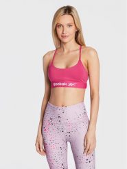 Reebok Biustonosz top Workout Ready Basic HI6889 Różowy. Czerwone koszulki sportowe damskie Reebok, xs, bez wzorów, z syntetyku, bez kołnierzyka, bez ramiączek, na fitness i siłownię. Za 59.99 zł.