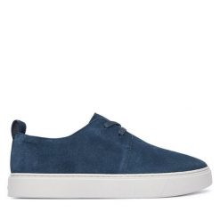 Półbuty Calvin Klein. Niebieskie półbuty na co dzień męskie Calvin Klein, bez zapięcia. Za 649.99 zł.