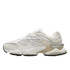 Buty do chodzenia dla dorosłych New Balance 9060 Sea Salt Moonbeam. Żółte obuwie sportowe damskie New Balance, bez wzorów, ze skóry, do biegania. Za 1,052.97 zł.