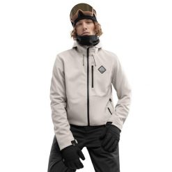 Kurtka snowboardowa męska W2 Cerro. Brązowe kurtki snowboardowe męskie SIROKO, m, bez wzorów, z softshellu, bez kaptura, narciarskie. W wyprzedaży za 538.95 zł.