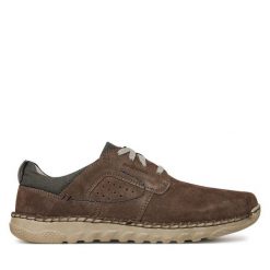 Półbuty Josef Seibel. Szare półbuty na co dzień męskie Josef Seibel, bez zapięcia. Za 399.99 zł.