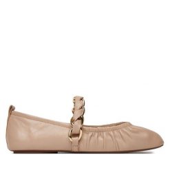 Baleriny Marella. Brązowe baleriny damskie Marella, bez wzorów, bez obcasa. Za 529.99 zł.