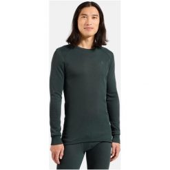 Bielizna termoaktywna z długim rękawem Odlo BL TOP crew neck l/s ACTIVE WARM. Zielona bielizna termoaktywna męska Odlo, l. Za 259.99 zł.